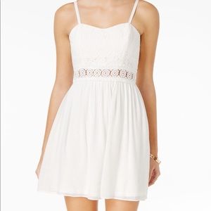 BCX Illusion- Trim Fit & Flare Dress (3)